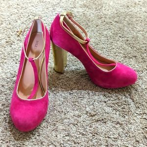 Sole Society suede block heel